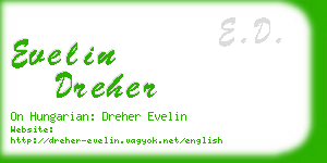 evelin dreher business card